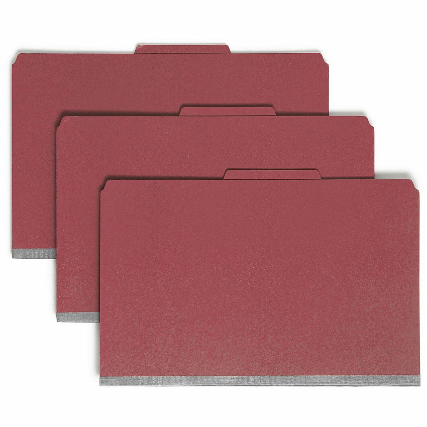 Smead SafeSHIELD Fastener 1-Divider Classification Folders (SMD18731)