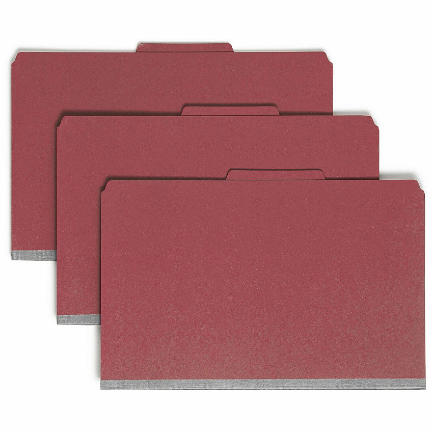 Smead SafeSHIELD 2/5 Tab Cut Legal Recycled Classification Folder (SMD19031)