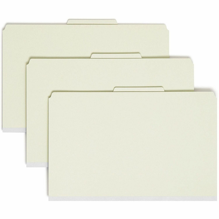 Smead SafeSHIELD 2/5 Tab Cut Legal Recycled Classification Folder (SMD19076)