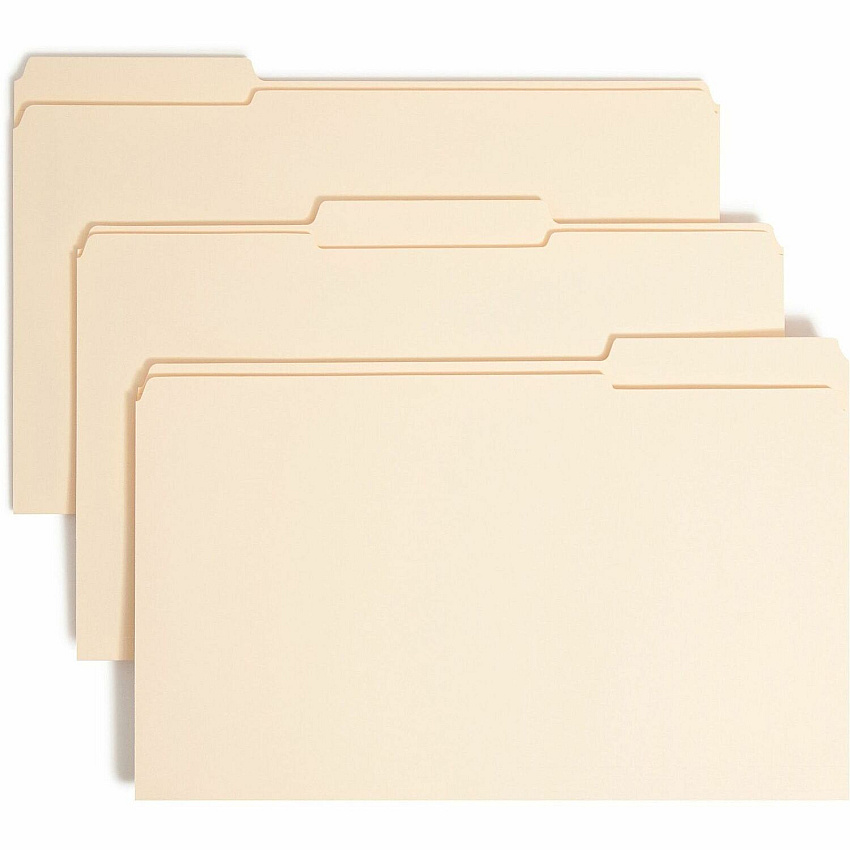 Smead 1/3 Tab Cut Legal Recycled Fastener Folder (SMD19534)