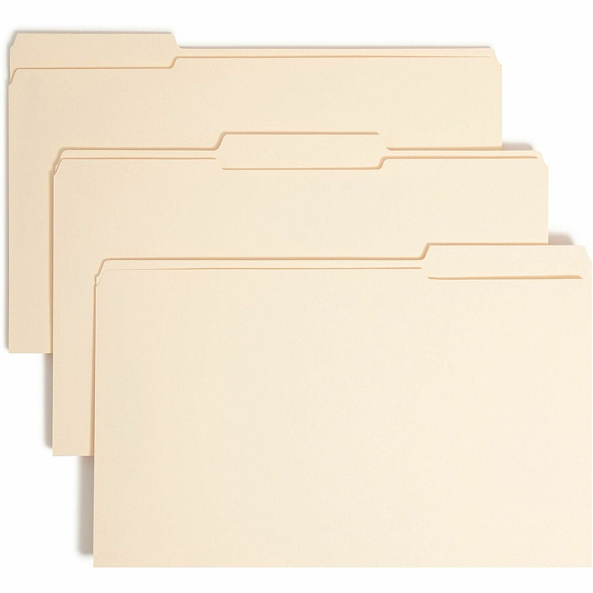 Smead 1/3 Tab Cut Legal Recycled Fastener Folder (SMD19595)