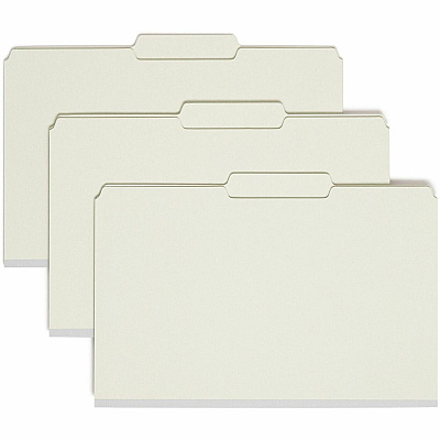 Smead 2/5 Tab Cut Legal Recycled Fastener Folder (SMD19982)