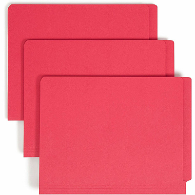 Smead Shelf-Master Straight Tab Cut Letter Recycled Fastener Folder (SMD25740)