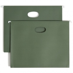 Smead Hanging File Pockets, 3-1/2 Inch Expansion, Letter Size, Standard Green, 10 Per Box (64220)
