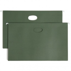 Smead Hanging File Pockets, 3-1/2 Inch Expansion, Legal Size, Standard Green, 10 Per Box (64320)