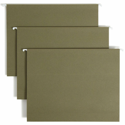 Smead 1/5 Tab Cut Letter Recycled Hanging Folder (65001)