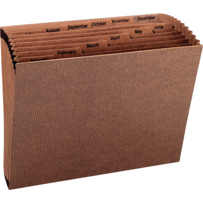 Smead TUFF Expanding File, Monthly (Jan.-Dec.) 12 Pockets, Letter Size, Redrope-Printed Stock (70488)