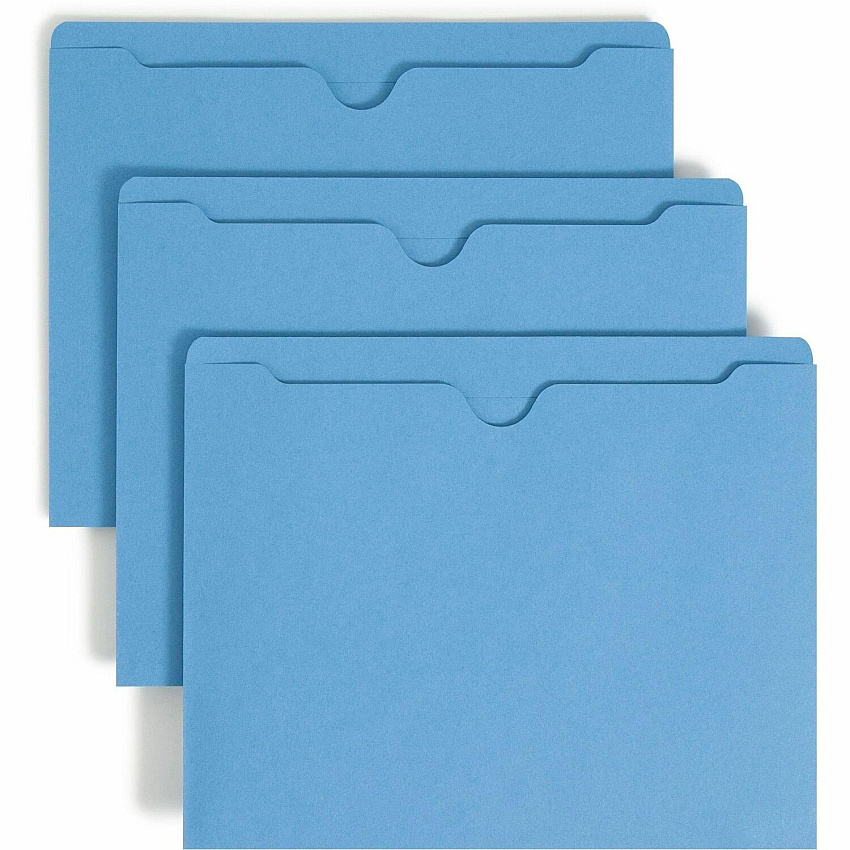 Smead Colored Straight Tab Cut Letter Recycled File Jacket (SMD75502)