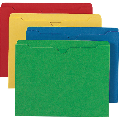 Smead Colored Straight Tab Cut Letter Recycled File Jacket (75613)