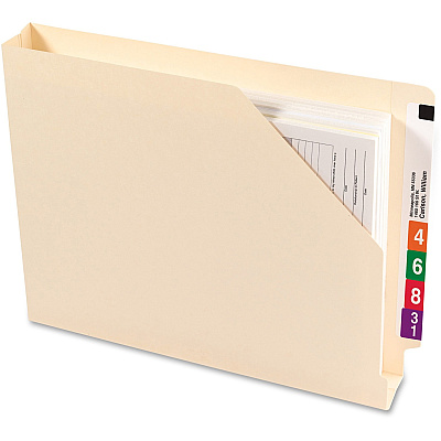 Smead Shelf-Master Straight Tab Cut Letter Recycled File Jacket (SMD75740)