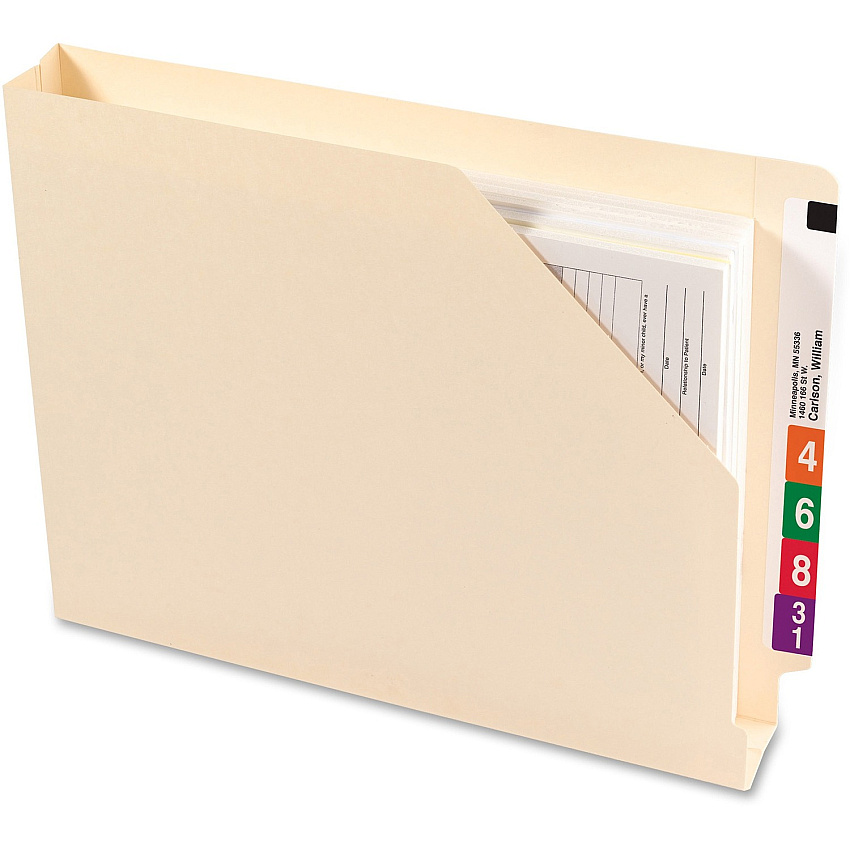 Smead Shelf-Master Straight Tab Cut Letter Recycled File Jacket (SMD75740)