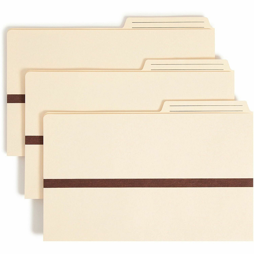 Smead Manila File Pockets with 2/5-Cut Tab (SMD76487)