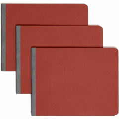 Smead Premium Pressboard Report Cover, Metal Prong with Compressor, Top Fastener, 2" Capacity, Letter Size, Red, 25 per Box (81724)