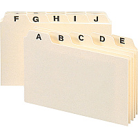 Smead Card Guides with Alphabetic Tab (SMD56076)