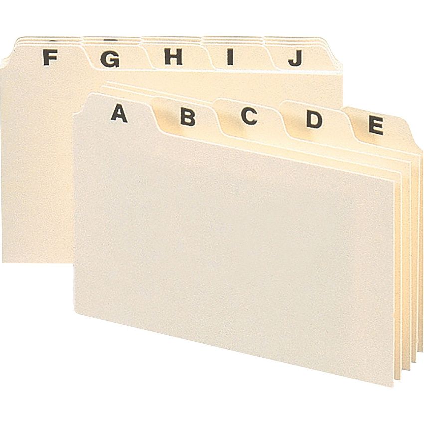 Smead Card Guides with Alphabetic Tab (SMD56076)