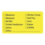 Tabbies Medical Office Insurance Check Labels (02940)