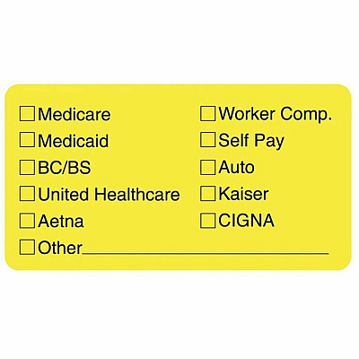 Tabbies Medical Office Insurance Check Labels (TAB02940)