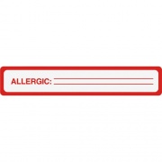 Tabbies ALLERGIC Allergy Message Labels (40561)