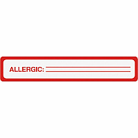Tabbies ALLERGIC Allergy Message Labels (TAB40561)