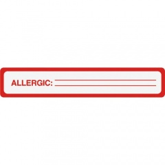 Tabbies ALLERGIC Allergy Message Labels (40561)