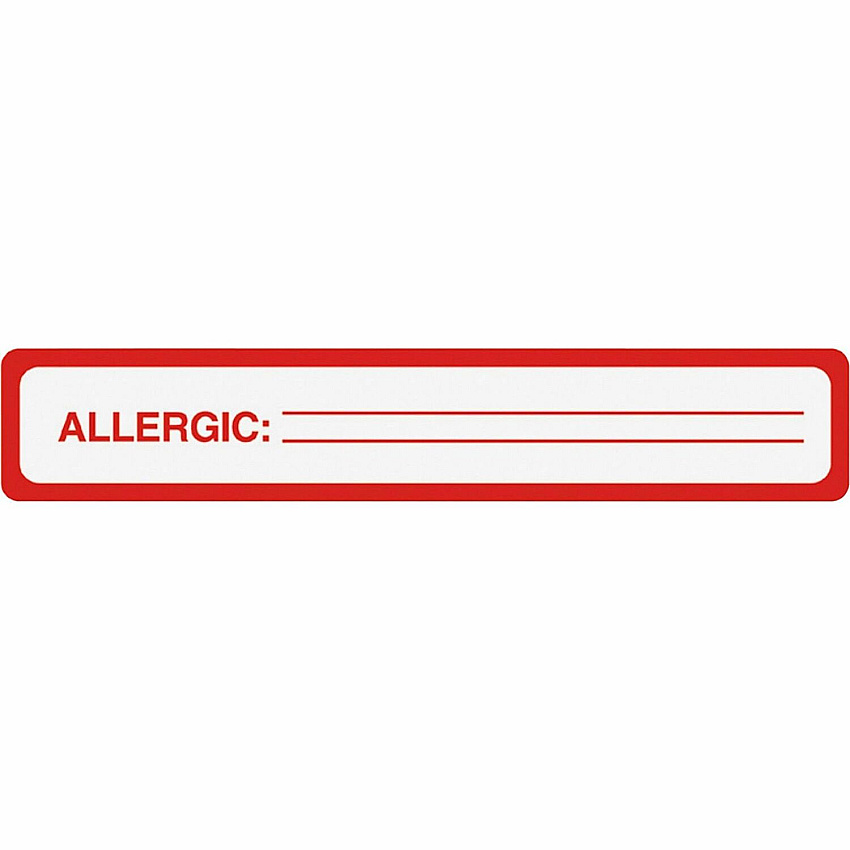 Tabbies ALLERGIC Allergy Message Labels (TAB40561)