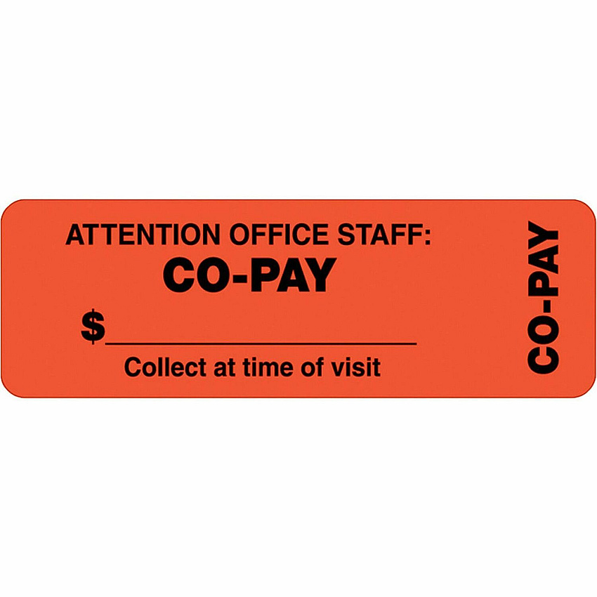 Tabbies CO-PAY Wrap Labels (TAB40566)