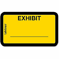 Tabbies Color-coded Legal Exhibit Labels (TAB58090)