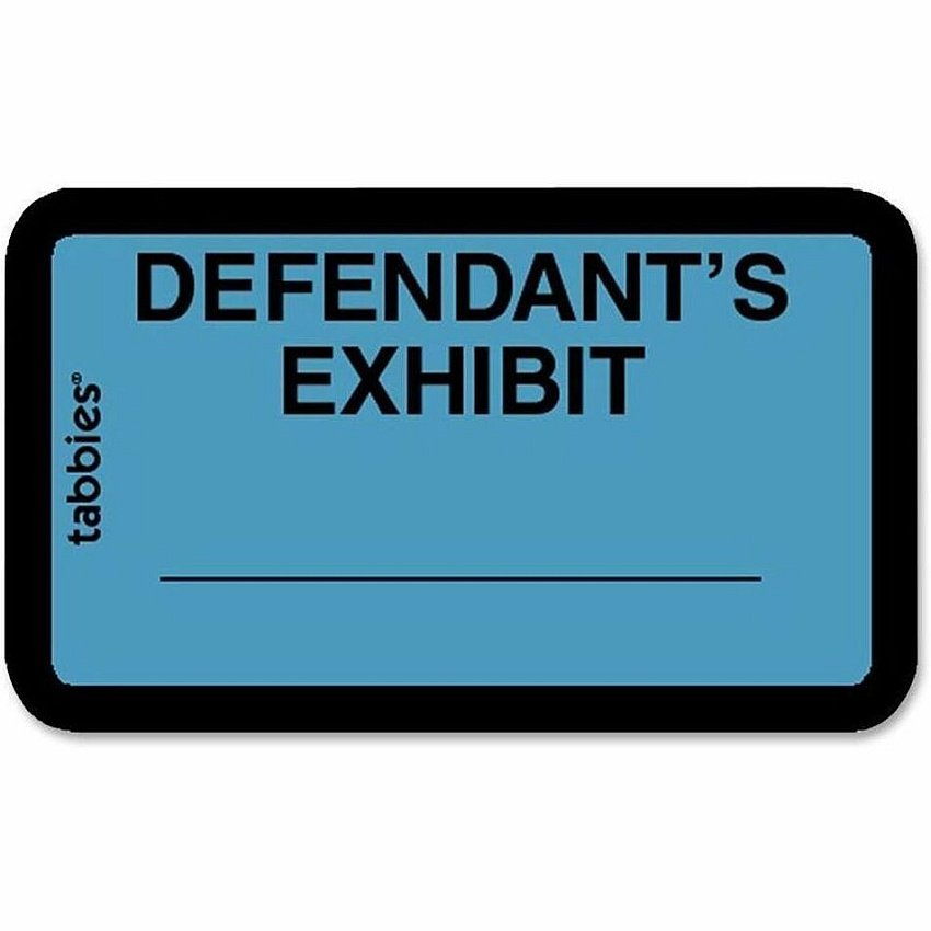 Tabbies Defendant's Exhibit Legal File Labels (TAB58093)