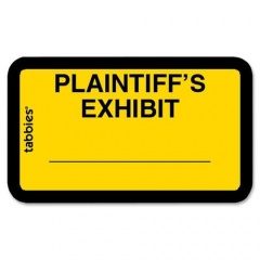 Tabbies Plaintiff's Exhibit Legal File Labels (58094)