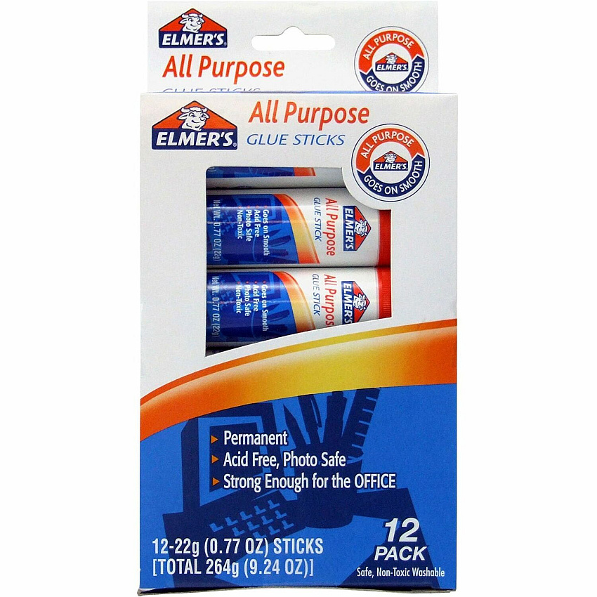 Elmer's All-Purpose Washable Glue Sticks (EPIE517)