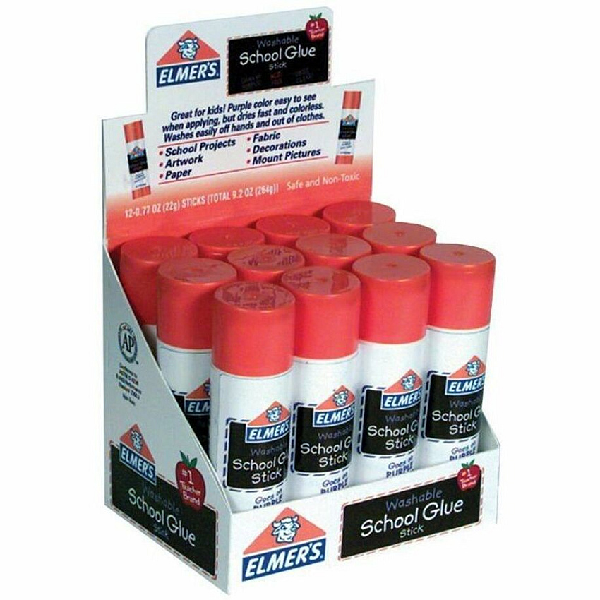 Elmer's Washable Nontoxic Glue Sticks (EPIE524)