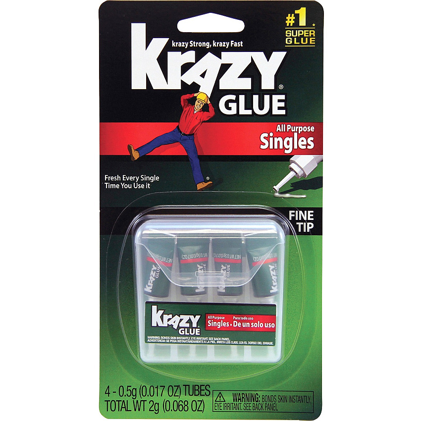 Elmer's Single-use Tubes Instant Krazy Glue (EPIKG58248SN)