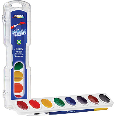 Prang Semi-Moist Washable Watercolors (DIX80525)