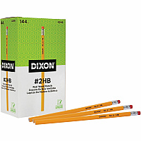 Dixon Woodcase No.2 Eraser Pencils (DIX14412)