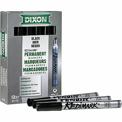 Dixon RediMark Chisel Tip Permanent Markers (DIX87170)