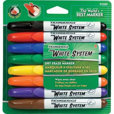 Ticonderoga Chisel Tip Dry-erase Markers (92080)