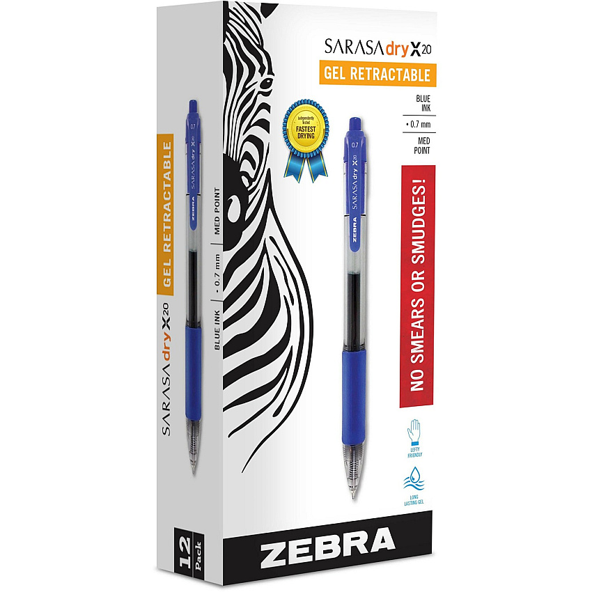 Zebra SARASA dry X20 Retractable Gel Pen (ZEB46820)