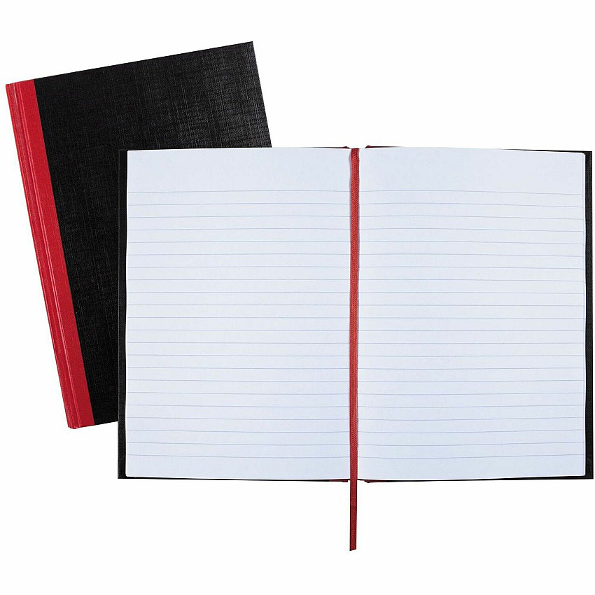 Black n' Red Casebound Ruled Notebooks - A5 (JDKE66857)