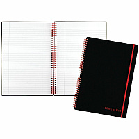 Black n' Red Soft Cover Business Notebook (JDKE67008)