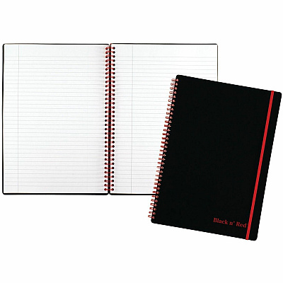 Black n' Red Soft Cover Business Notebook (JDKE67008)