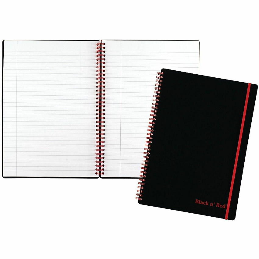 Black n' Red Soft Cover Business Notebook (JDKE67008)