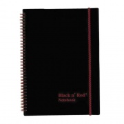 Black n' Red Polypropylene Notebook - Letter (K66652)