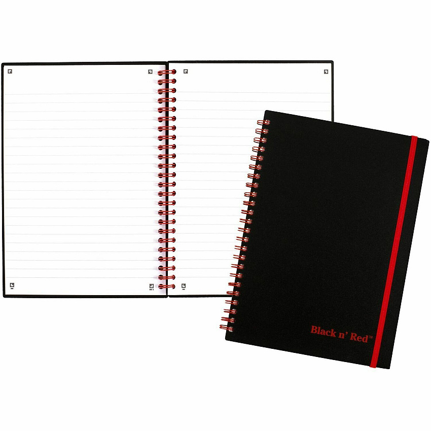 Black n' Red Polypropylene Notebook - Letter (JDKK66652)