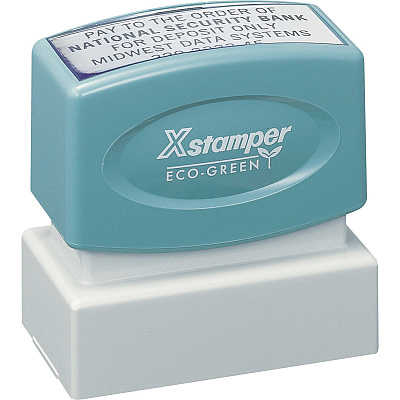 Xstamper Custom Endorsement Pre-inked Stamp (N12)