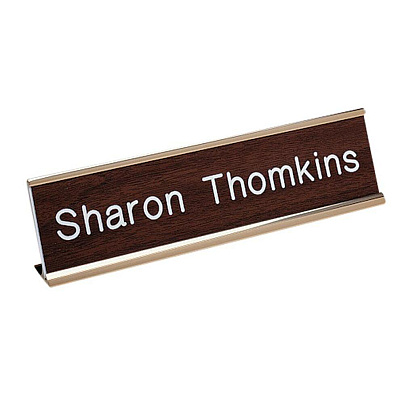 Xstamper Standard Aluminum Desk Sign (K30)