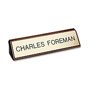 Xstamper Xecutives Plastic Name Plates On Wood (K80)