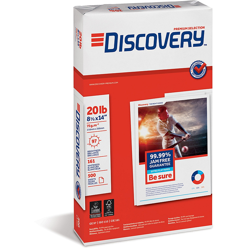 Discovery Premium Multipurpose Paper - Anti-Jam - White (SNA00043)