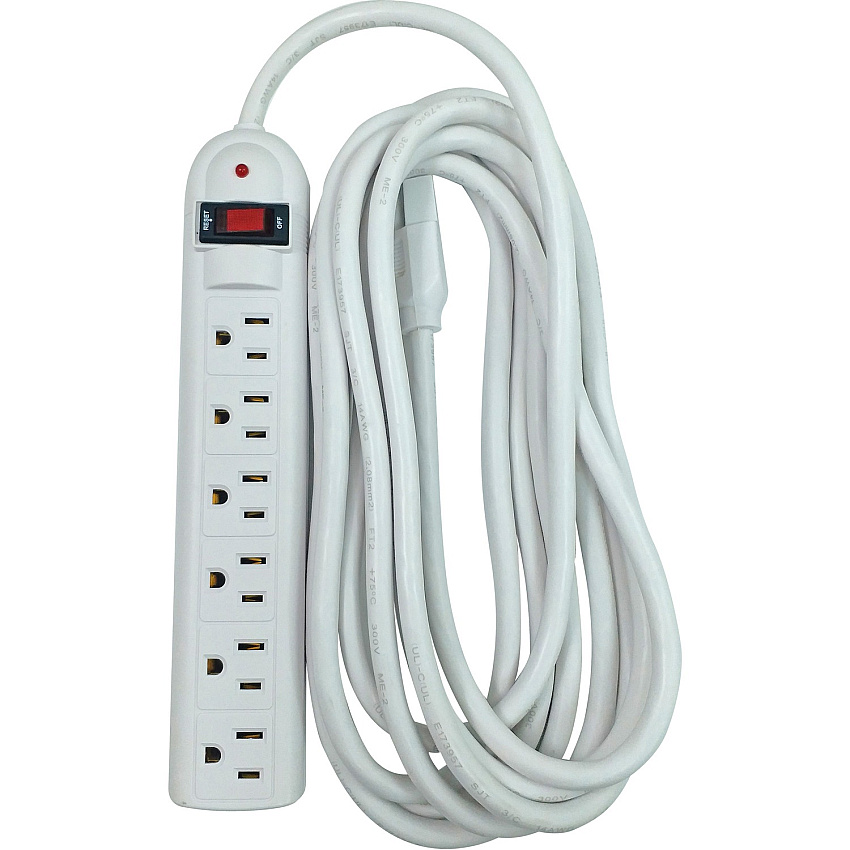 Compucessory 6-Outlet Office Surge Protectors (CCS25103)