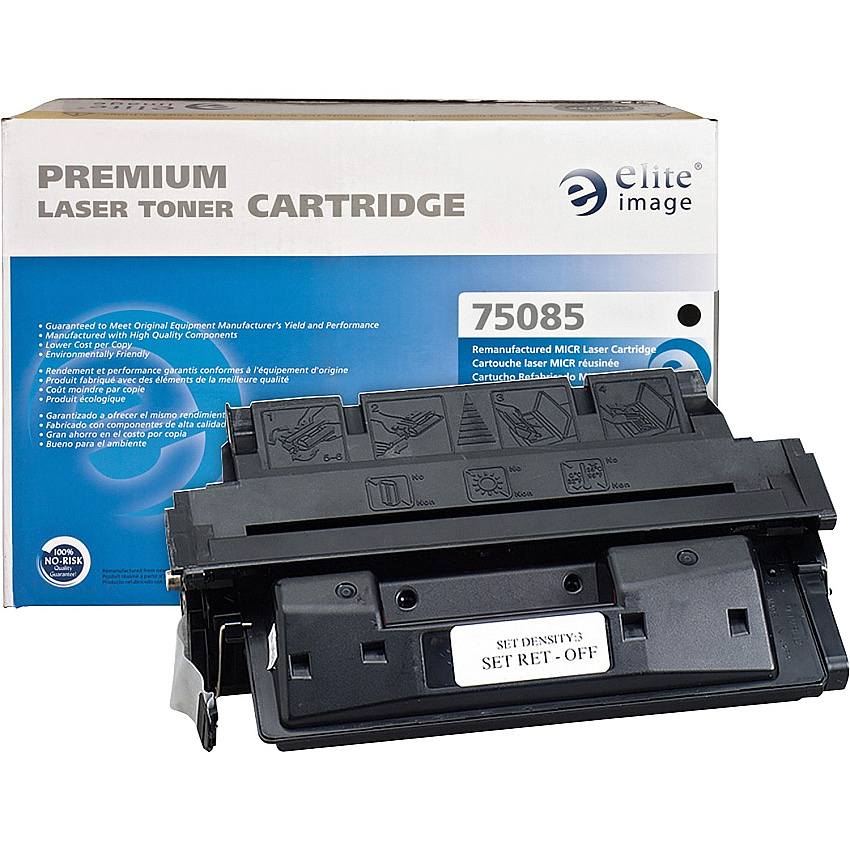 Elite Image Remanufactured MICR High Yield Laser Toner Cartridge - Alternative for HP 27A (C4127A) - Black - 1 Each (ELI75085)
