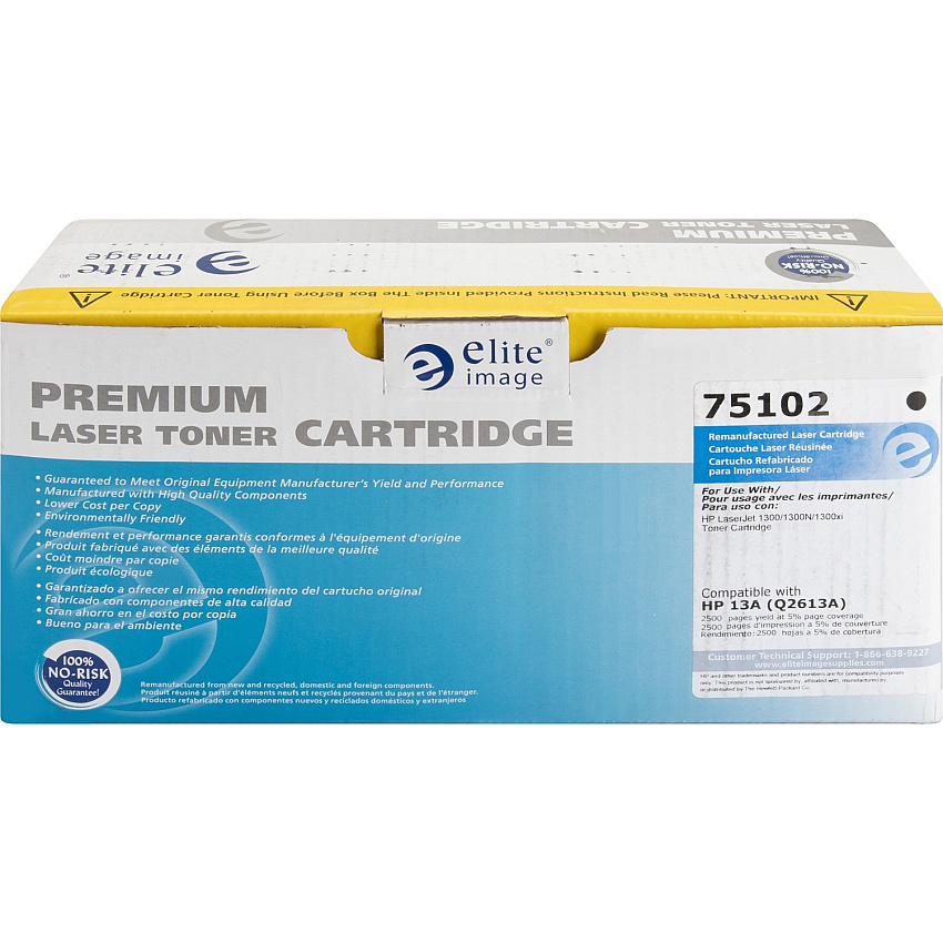 Elite Image Remanufactured Laser Toner Cartridge - Alternative for HP 13A (Q2613A) - Black - 1 Each (ELI75102)